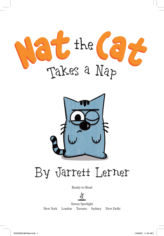 Nat the Cat Takes a Nap (Pre-Level 1 Reader)