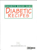 Favorite Brand Name Diabetic Recipes