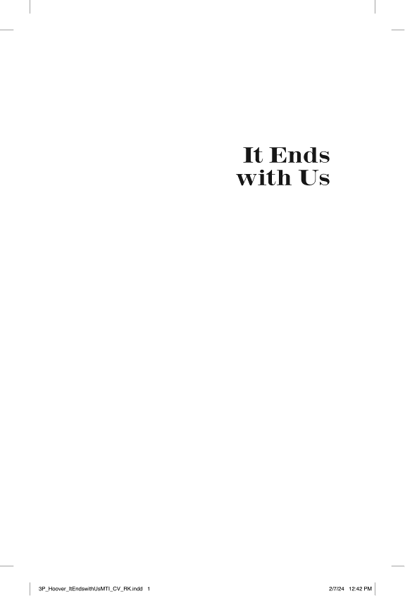 It Ends With Us